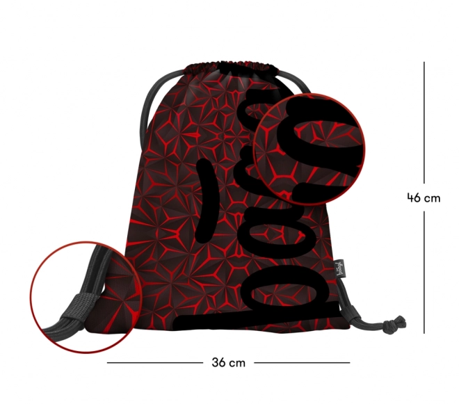 BAAGL Kern Roter Polygon Rucksack Set