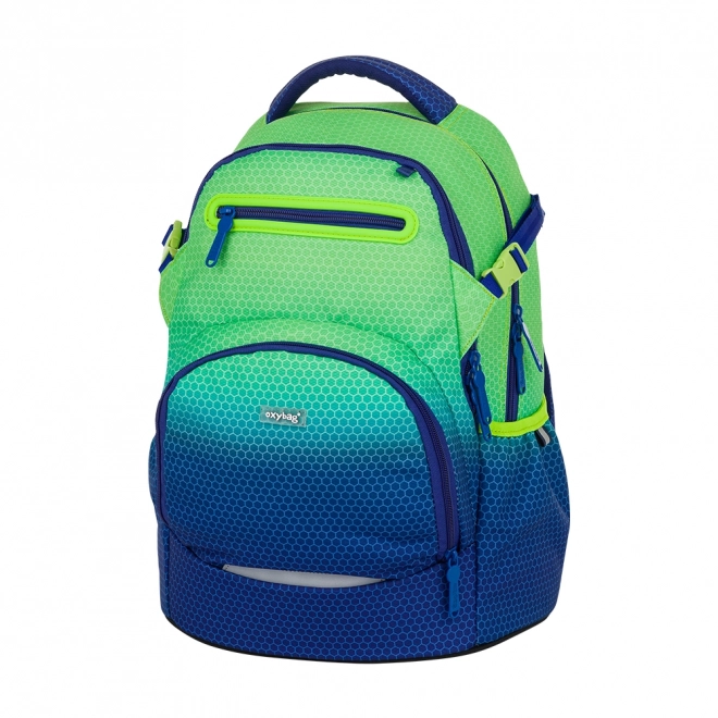 Schulrucksack OXY Ombre Blau-Grün