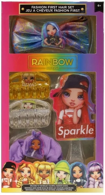 Rainbow High Glitzer Haarschmuck Geschenkset für Mädchen