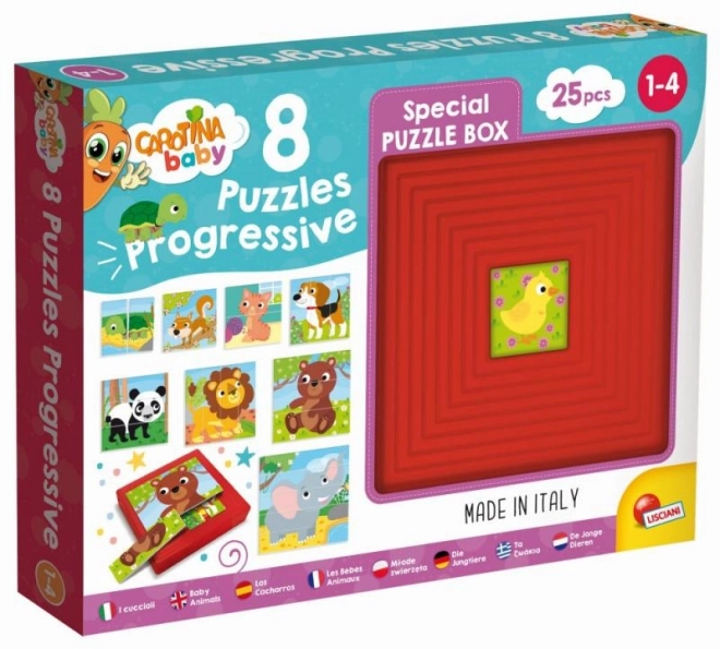 Carotina Baby Tierpuzzle Set