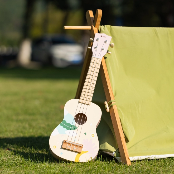 Klassisches Welt Holz-Ukulele für Kinder Blau