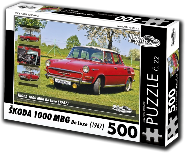 RETRO-AUTA Puzzle Škoda 1000 MBG De Luxe 500 Teile