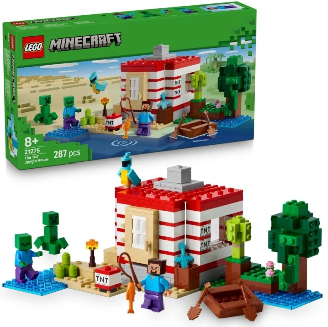 LEGO Minecraft TNT-Haus im Dschungel