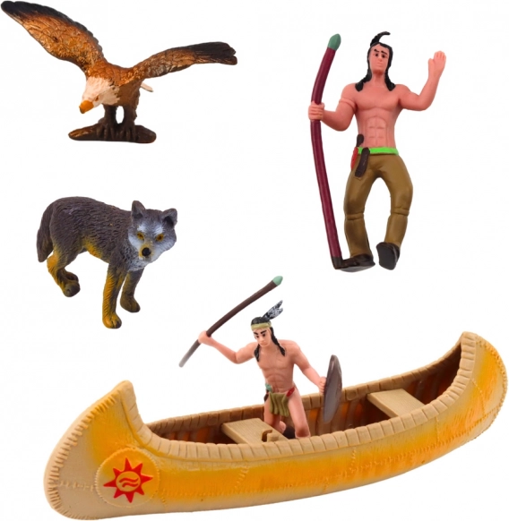 Indianer-Set mit Figuren und Tipi