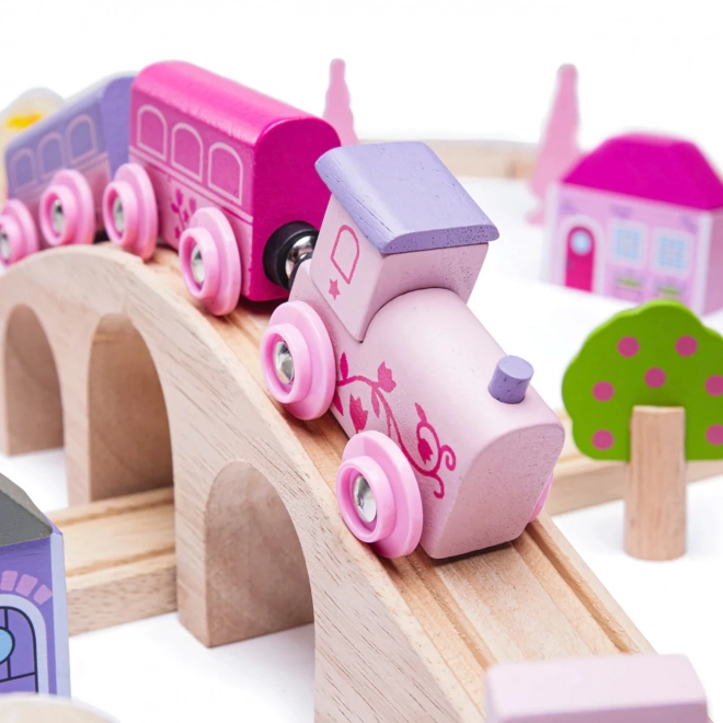 Große Holz-Prinzessin Eisenbahn Bigjigs Rail