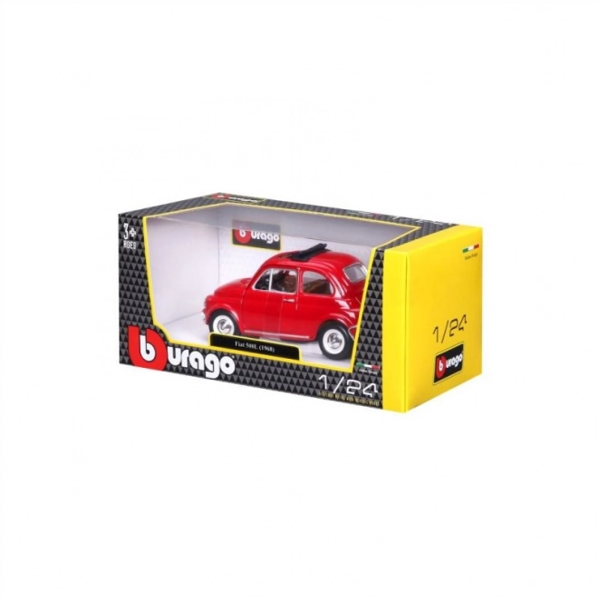 Bburago Fiat 500L Modellauto Rot