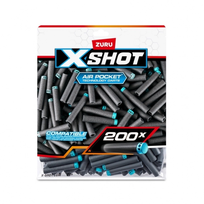 200 Stück XSHOT Ersatzpfeile für Spielzeugblaster