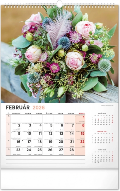 Wandkalender Blumen 2026