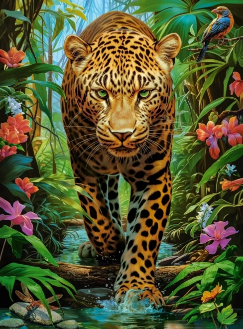 Leopard in der Wildnis Puzzle - 2000 Teile