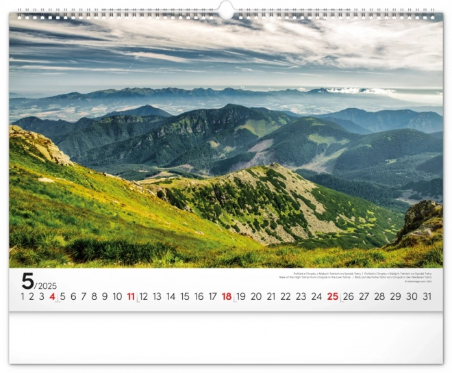 Notique Wandkalender Magische Tatra 2025, 48 x 33 cm