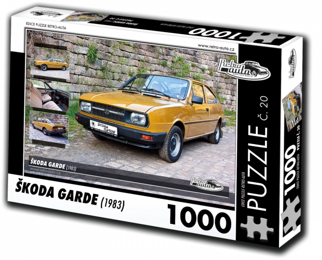 RETRO-AUTA Puzzle Škoda Garde 1983