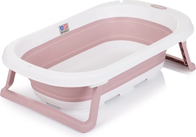 Faltbare Babybadewanne Isla mit Badematte Rosa