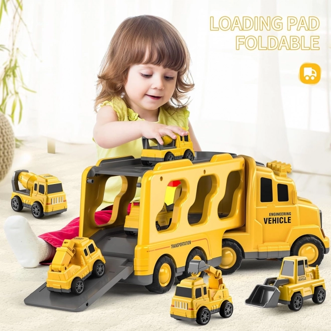 Woopie Abschleppwagen Set mit 5 Fahrzeugen