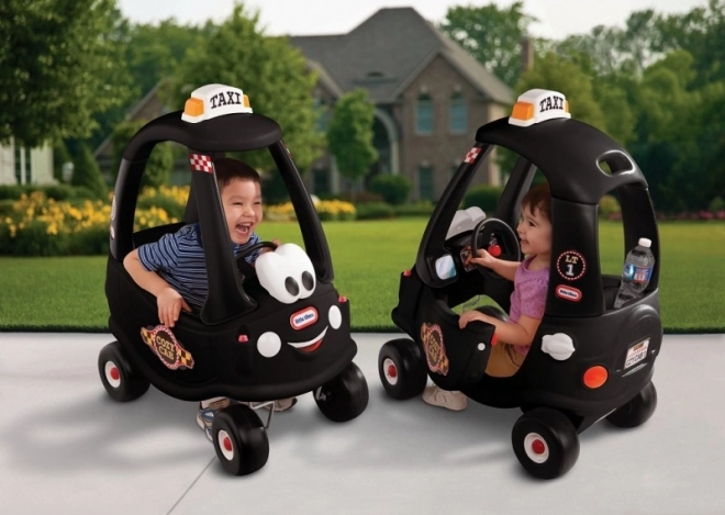 Schieber Auto Cozy Coupe Schwarzes Taxi – Schwarz