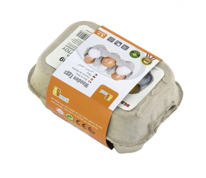 Holzeier in Schale