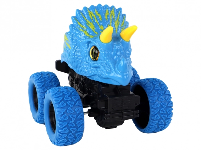 Spielzeugauto Triceratops mit Gummirädern Blau