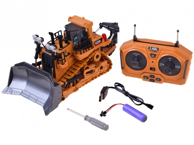 Ferngesteuerter Baustellen-Bulldozer mit beweglichem Arm