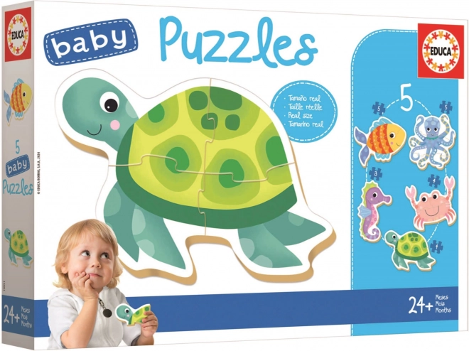 Educa Baby Puzzle Meerestiere