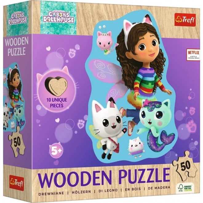 Holzpuzzle 50 Teile Gabby‘s Puppenhaus