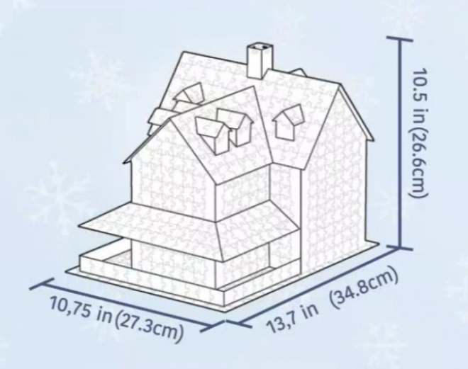 Eurographics 3D Puzzle Weihnachts-Chalet 1100 Teile