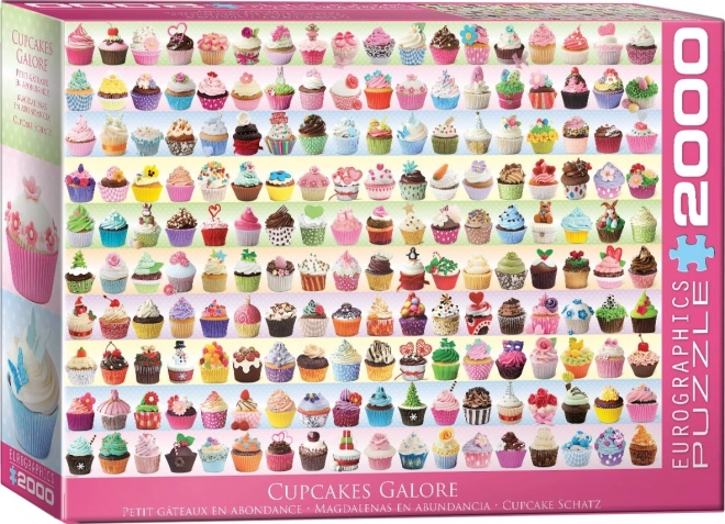 Bunte Cupcakes Puzzle 2000 Teile