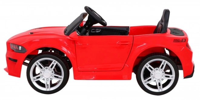 GT Sportwagen auf Batterie für Kinder Rot + Fernbedienung + langsamer Start + Gepäckträger + MP3 LED