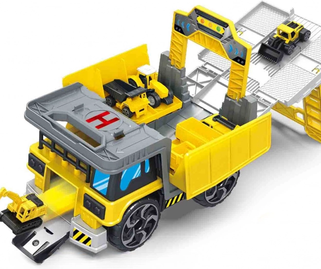 Baustellen-Set mit Kipplaster und Bagger