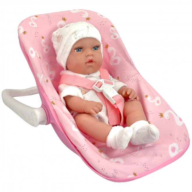 Woopie Baby-Puppe mit Tragesitz