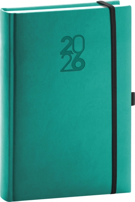 Tageskalender Aprint Top 2026, türkis