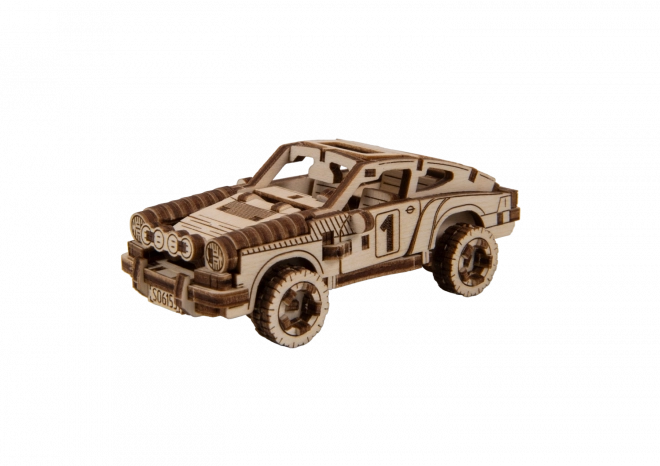 Holzpuzzle 3D Rallyeauto Modell