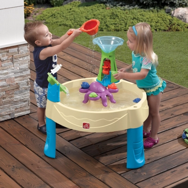 Wasserspiel- und Sandtisch mit Oktopus