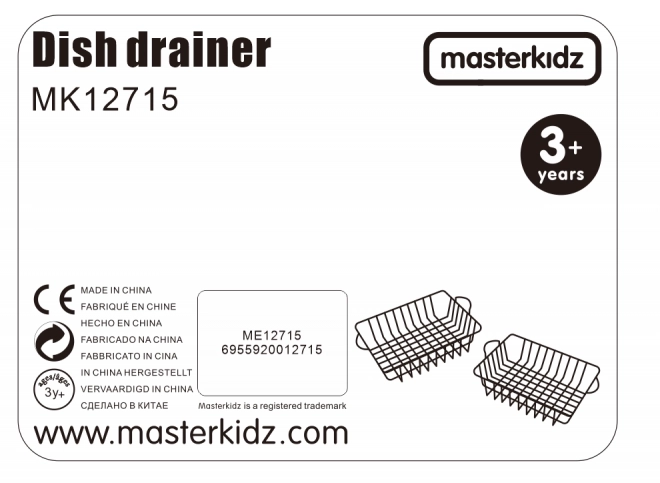 Masterkidz 2-teiliges Metallkörbe-Set für Kinderküchen