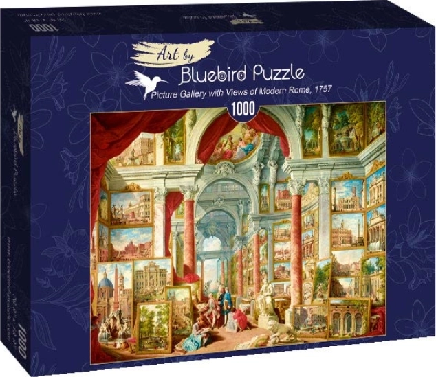 Bluebird Puzzle Galerie mit Ansichten des modernen Rom 1000 Teile