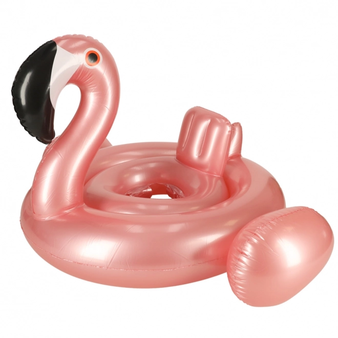 Aufblasbarer Flamingo-Schwimmring mit Sitz für Kleinkinder