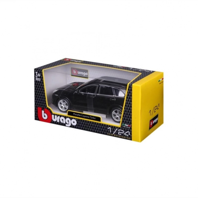 Metallmodell Porsche Cayenne Turbo Schwarz 1:24