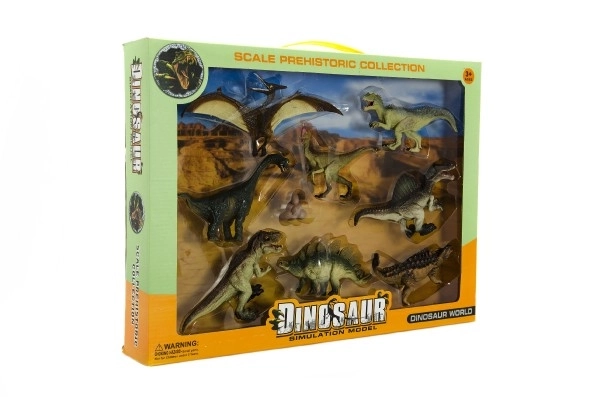 Dinosaurier-Set aus Kunststoff, 8-teilig