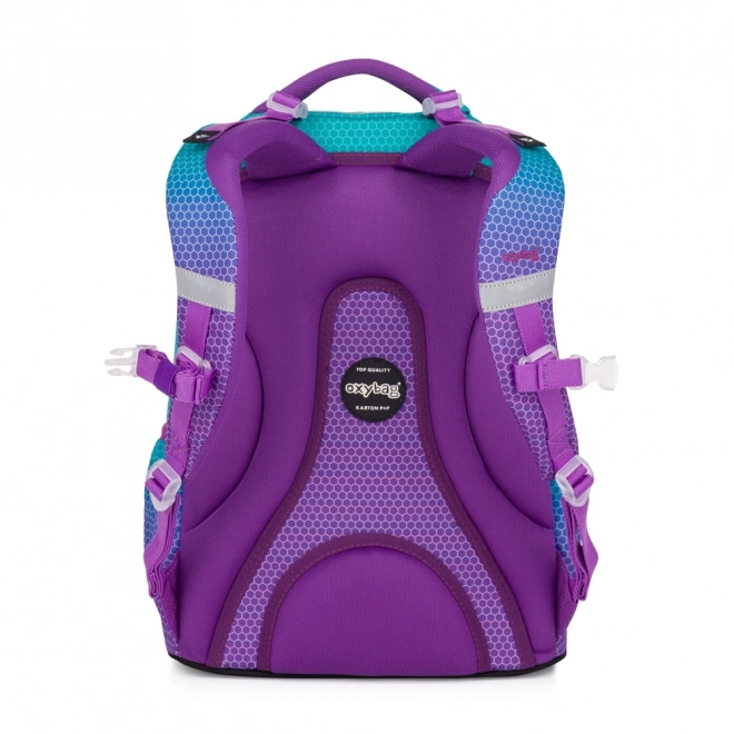 Schulrucksack OXY Ombre Blau - Pink
