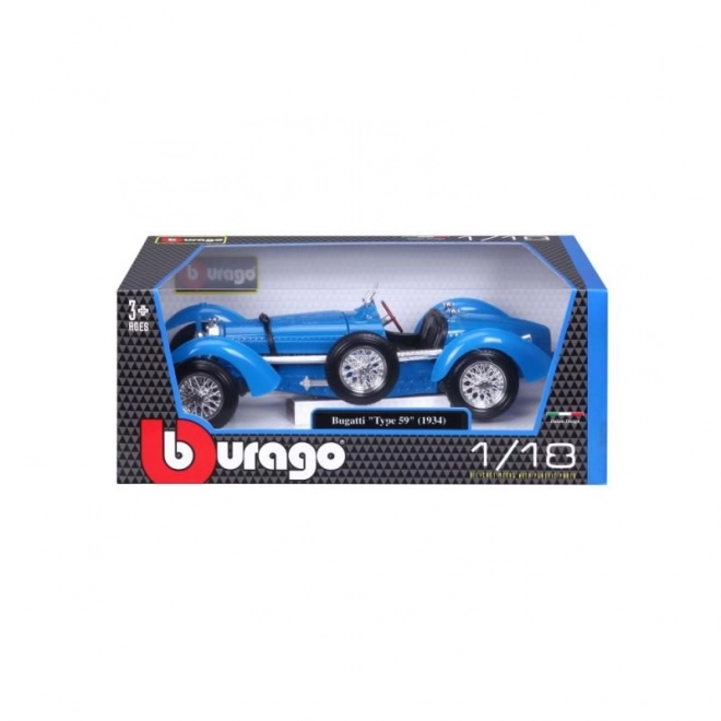 Bburago Bugatti Type 59 Modellauto Blau