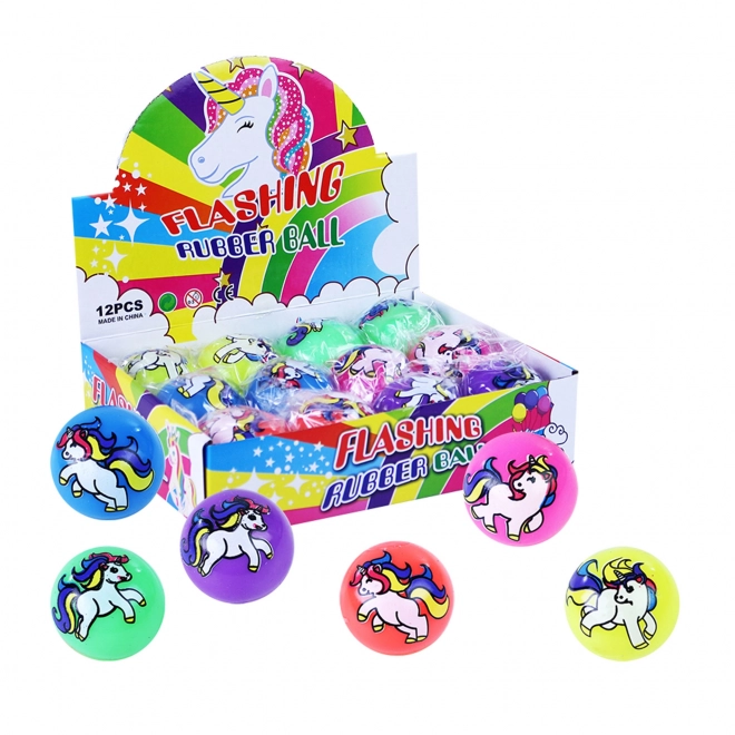 Leuchtender Einhorn-Hüpfball