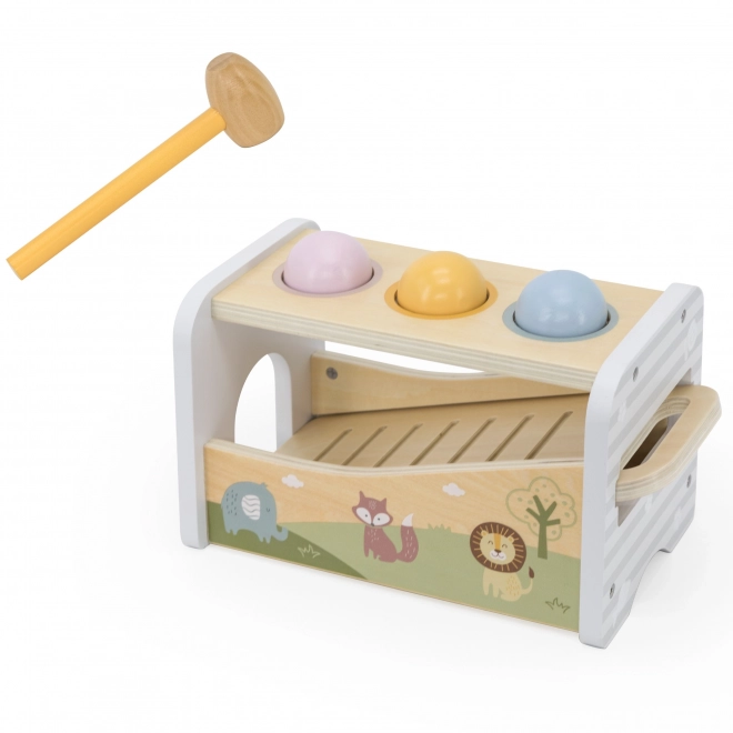 VIGA Holzspielset Schlagspiel + Xylophon 2 in 1