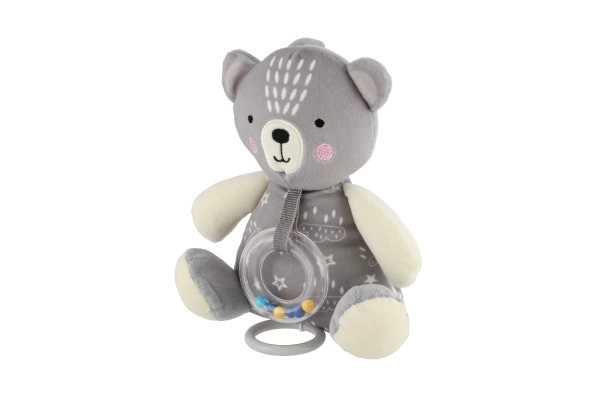 Spieluhr Teddybär Grau 18 cm