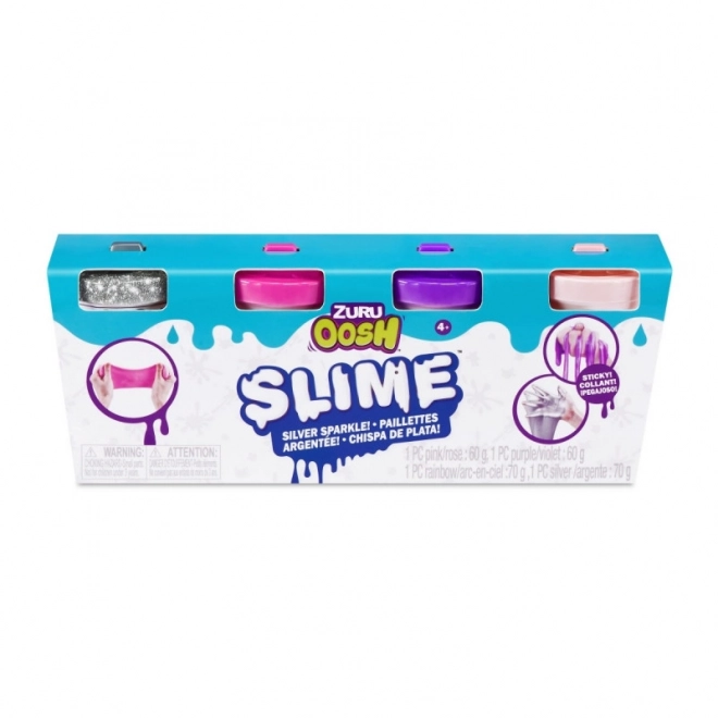 Oosh Slime Kleines Röhrchen 4er-Pack