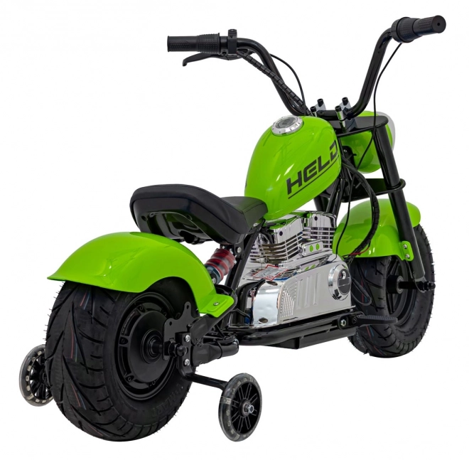 Chopper Warrior Grünes Motorrad