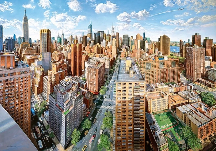 Lebendige Stadtszene