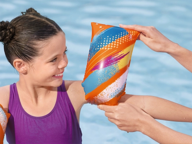 Schwimmflügel mit Schmetterlingsmotiven für Kinder L/XL