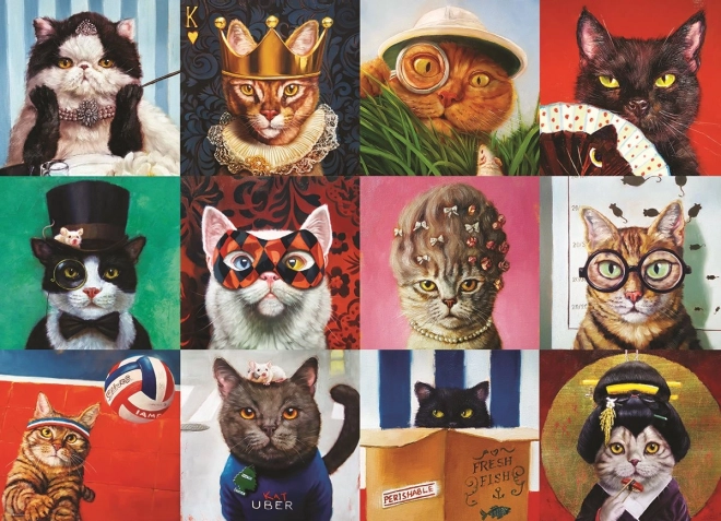 Eurographics Puzzle Lustige Katzen 1000 Teile
