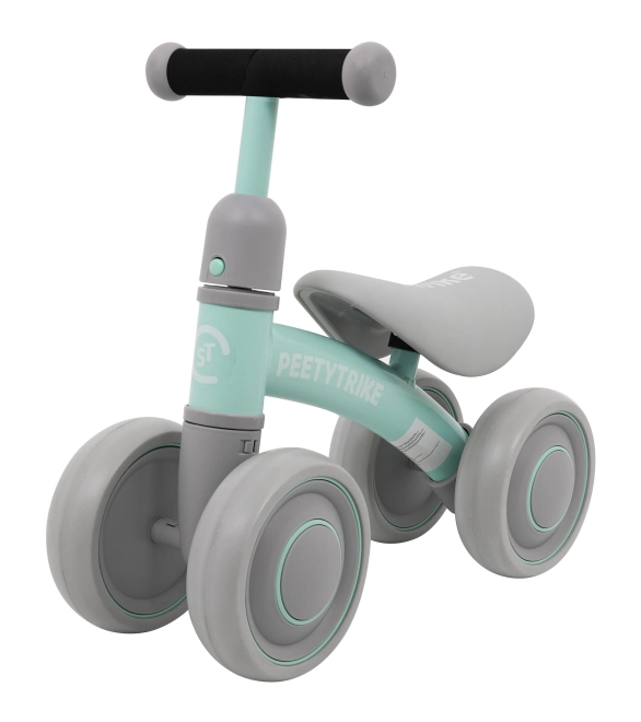 Lauflernrad PettyTrike Weiß 4-rädriger SporTrike Kinderfahrzeug – türkis