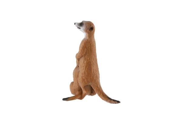 Dekorative Figur Erdmännchen mit Jungtier - aus Kunststoff, hellbraun, 8cm