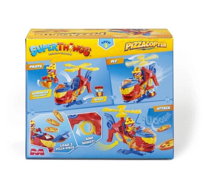 SuperThings Spielfigur mit Helikopter und Disc-Werfer