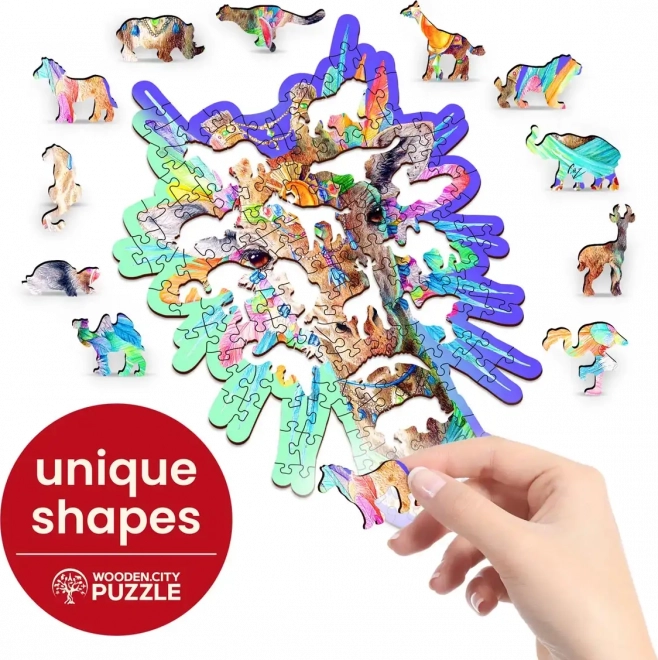 Holzpuzzle Elegante Giraffe